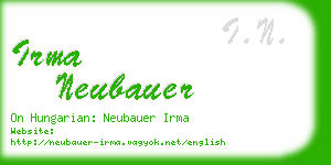 irma neubauer business card
